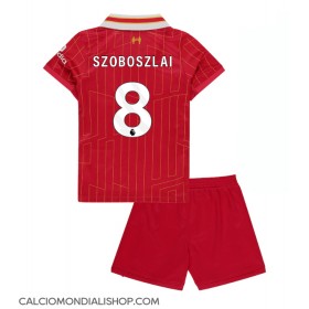 Maglie da calcio Liverpool Dominik Szoboszlai #8 Prima Maglia Bambino 2024-25 Manica Corta (+ Pantaloni corti)